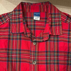 Red Plaid Kids Shirt by Old Navy